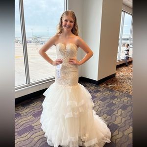 White Pageant/Prom gown